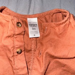 Baby rompers one time used size 3 like new